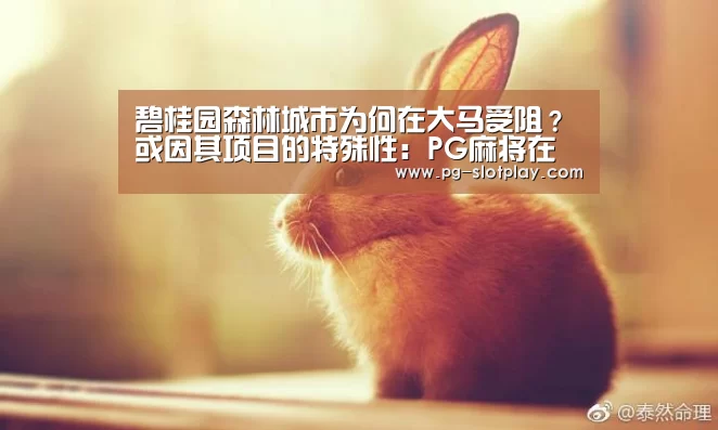 碧桂园森林城市为何在大马受阻?或因其项目的特殊性:PG麻将在线玩(图1) PG电子老虎机